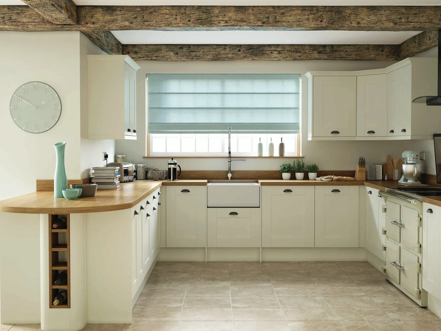 Roman blinds - modern home